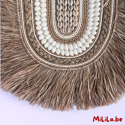 Boho chic wanddecoratie met natuurlijke uitstraling