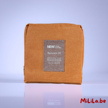 Gevouwen duffelbag in compact formaat 20x18 cm