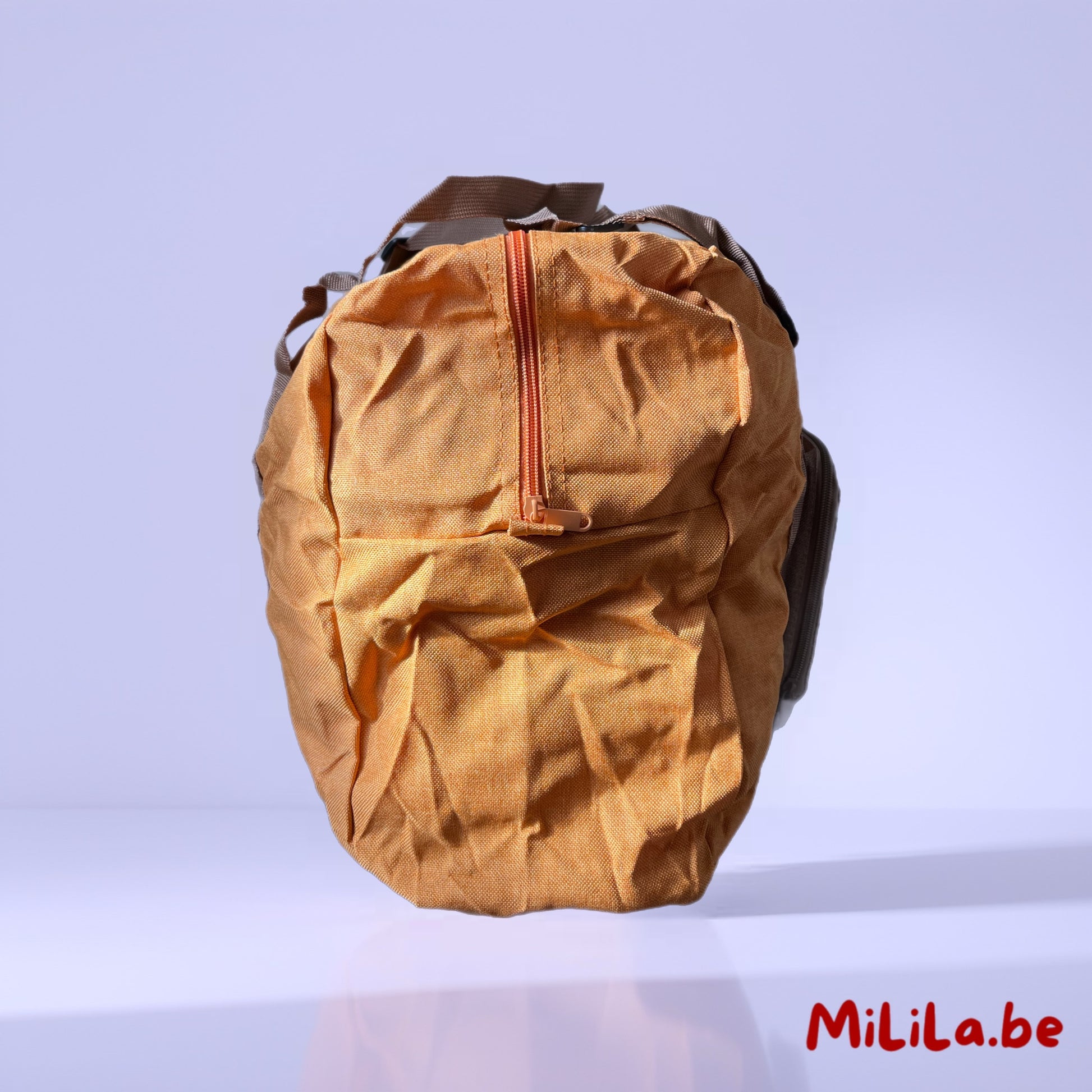 Detail van waterdicht Oxford-materiaal van de reistas