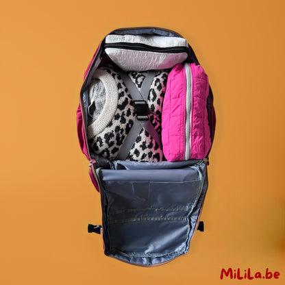 MiLiLa handbagage rugzak met slimme opbergvakken en laptopvak 15,6 inch