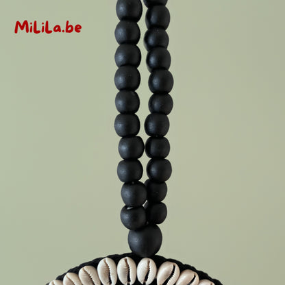 Boho tassel gemaakt van natuurlijke materialen – perfect voor muurdecoratie