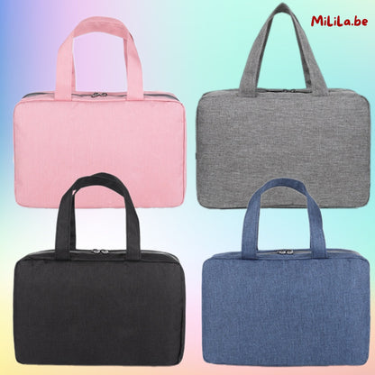 Hangende toilettas – waterdicht, compact en perfect voor op reis. Beschikbaar in verschillende kleuren.