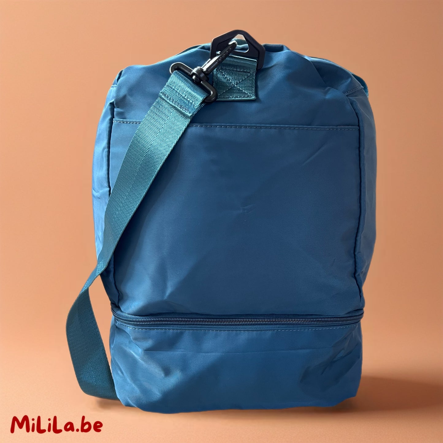 MiLiLa weekendtas in peacock blue — lichtgewicht, sterk en stijlvol voor weekendtrips